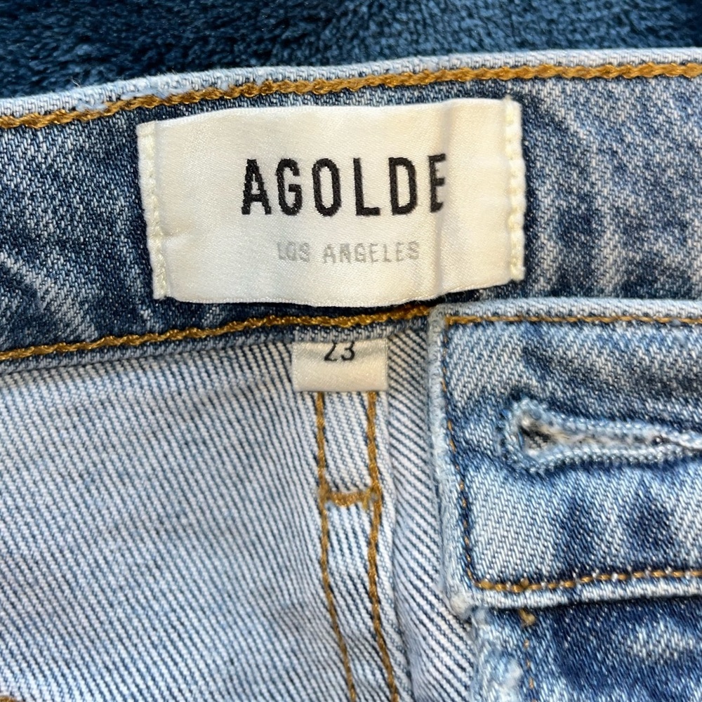 Agolde Riley High Rise Straight Crop Jeans - Picture 5 of 6